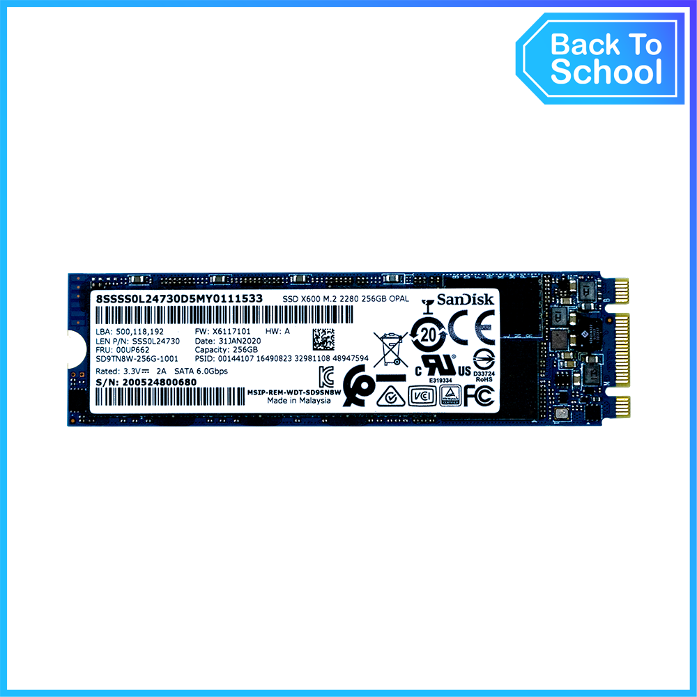 SSD SanDisk X600 M.2 2280 SATA III 3D-NAND 256GB SD9TN8W-256G-1001